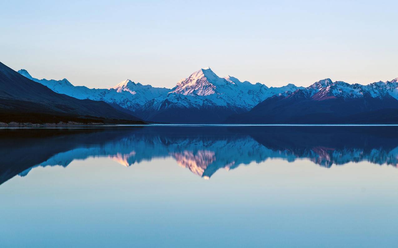 雪山湖泊倒影 车机风景壁纸横屏超高清3200x2000