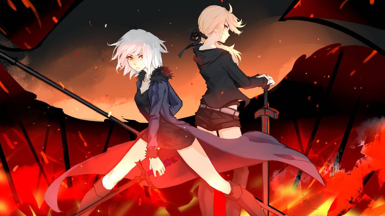 《Fate Grand Order Saber Alter》阿尔托利亚·潘德拉贡 Fate Series 4K高清动漫壁纸
