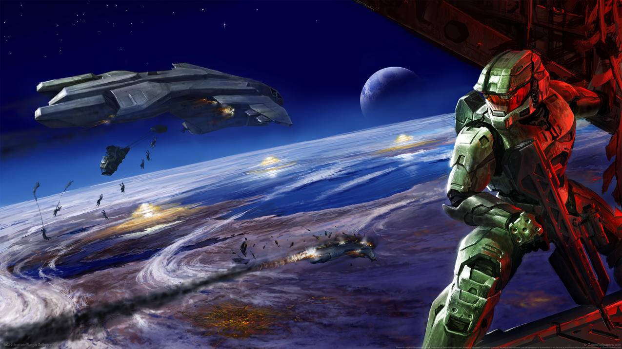 《光晕halo》行星 战舰 4K高清游戏壁纸