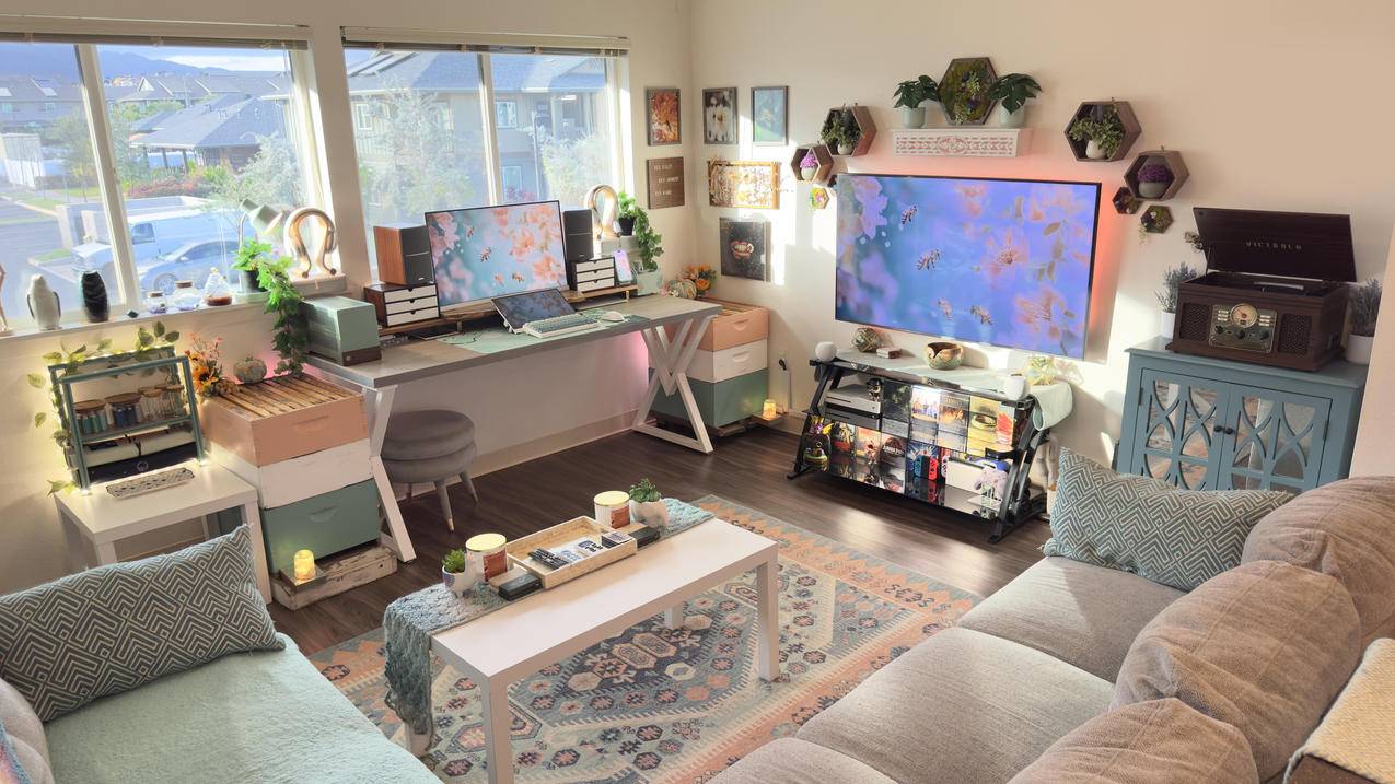 明亮客厅 家居 布局 4K风景壁纸