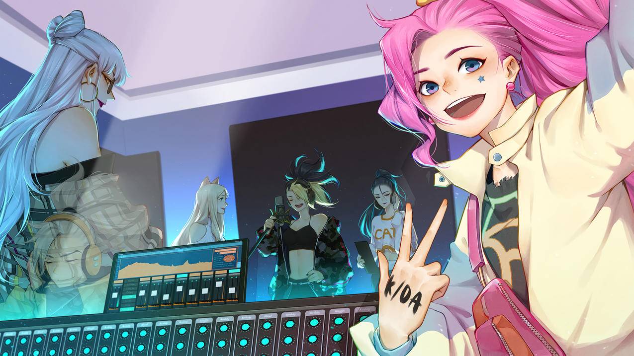 《lol英雄联盟》KDA The Baddest 萨勒芬妮 4k超清游戏图片
