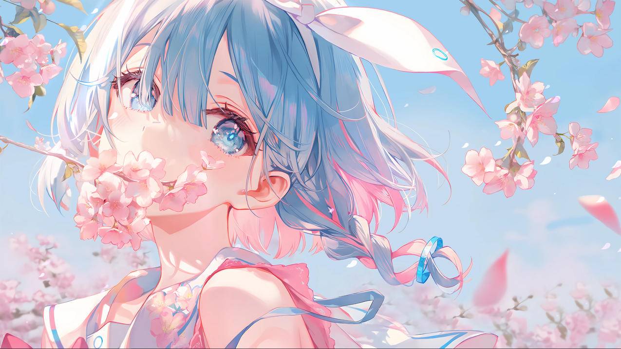 阿洛娜 樱花 4K动漫壁纸 3840x2160
