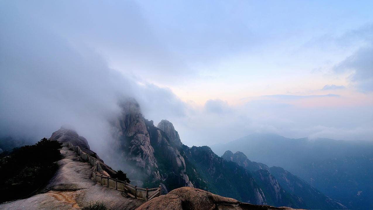 心静者高风景云雾唯美意境古风高清壁纸