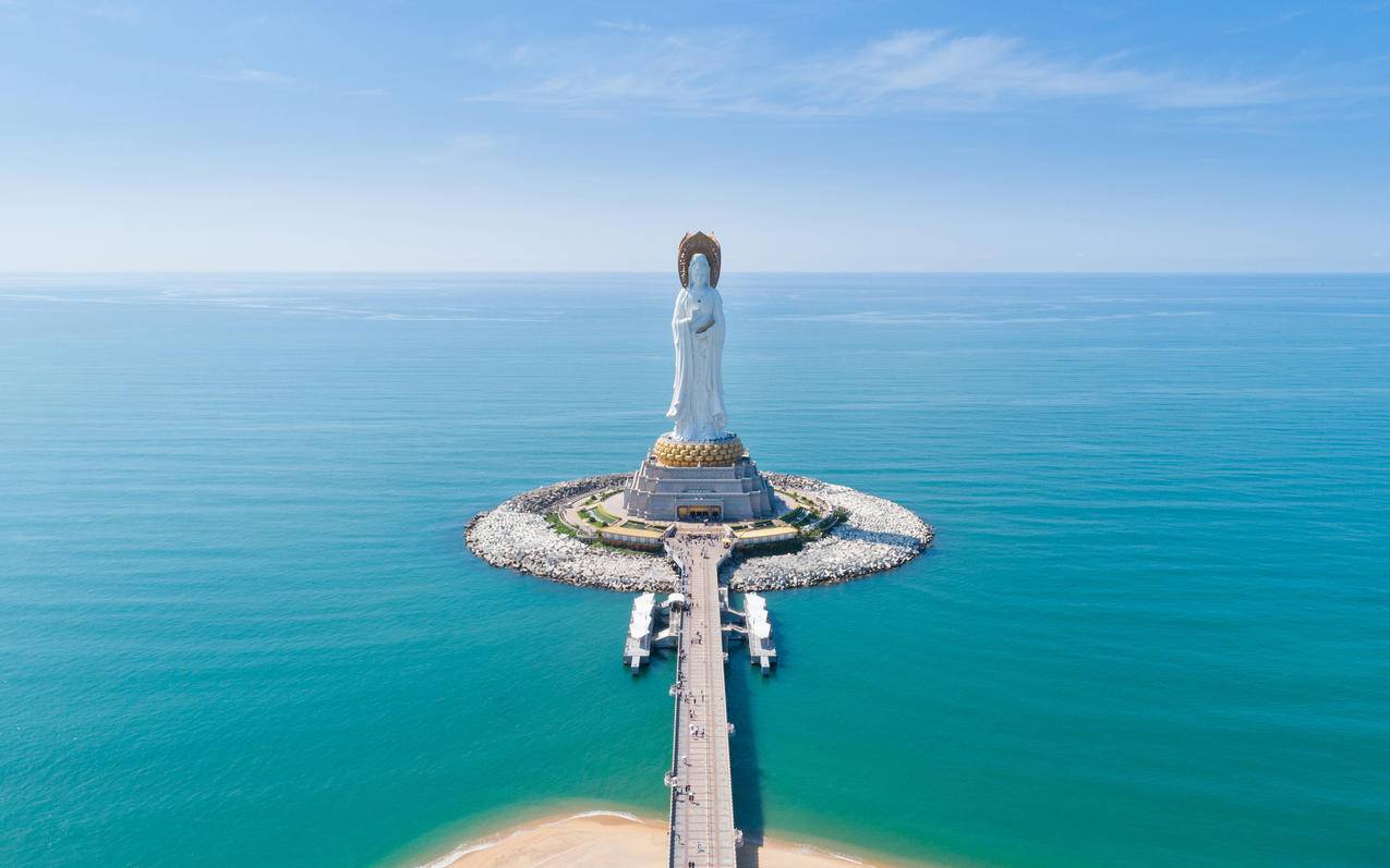 三亚海上观音 车机高清3K壁纸3200x2000