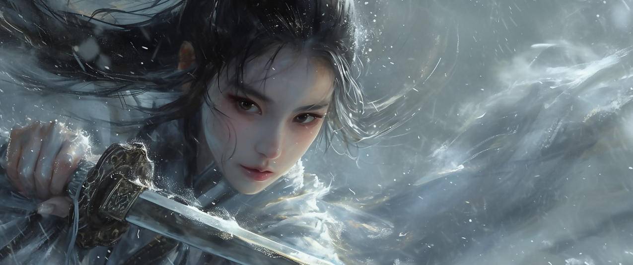 永劫无间 顾清寒 剑 3440x1440带鱼屏壁纸