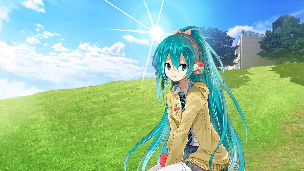 动漫手绘初音未来高清壁纸