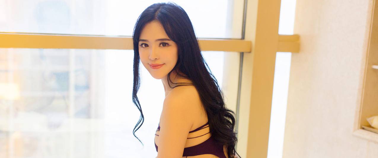 刘钰儿美女模特3440x1440带鱼屏壁纸