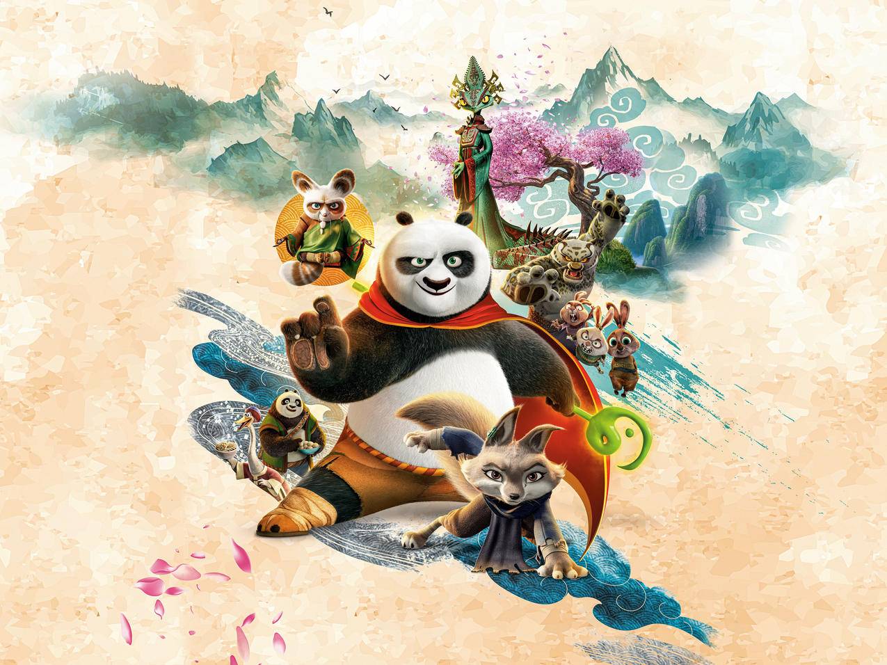 《功夫熊猫4》平板高清壁纸
