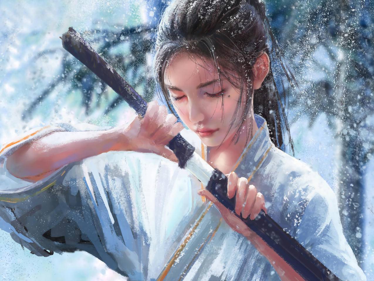 女侠 侠客 动漫美女平板壁纸