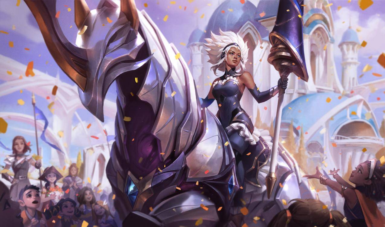 镕铁少女 女帝 芮尔《英雄联盟lol》4k游戏高清图片