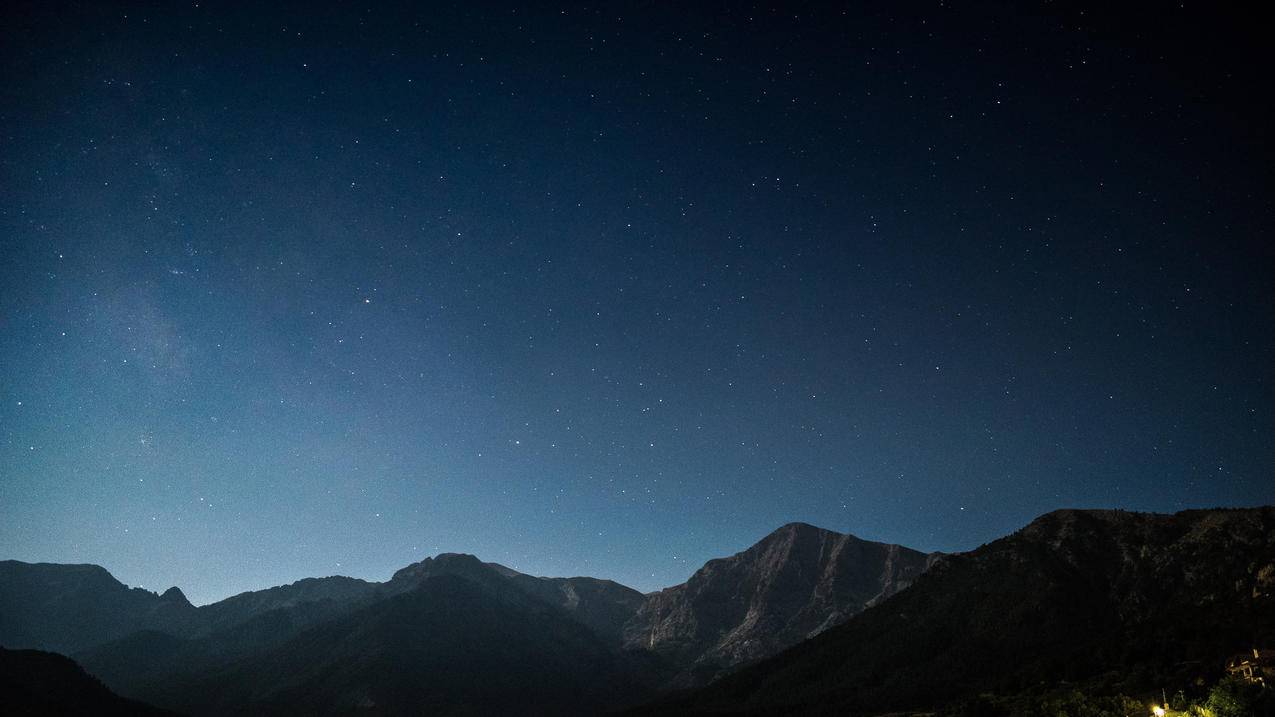 风景山川山峰星空4k壁纸