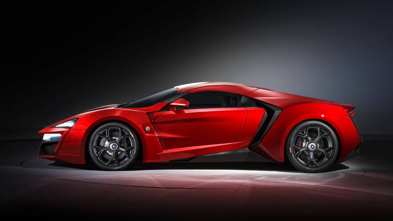 红色超级跑车LykanHypersport4k壁纸