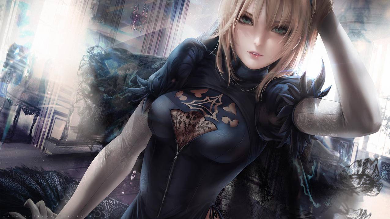 《Fate stay night》Saber 4K高清游戏壁纸