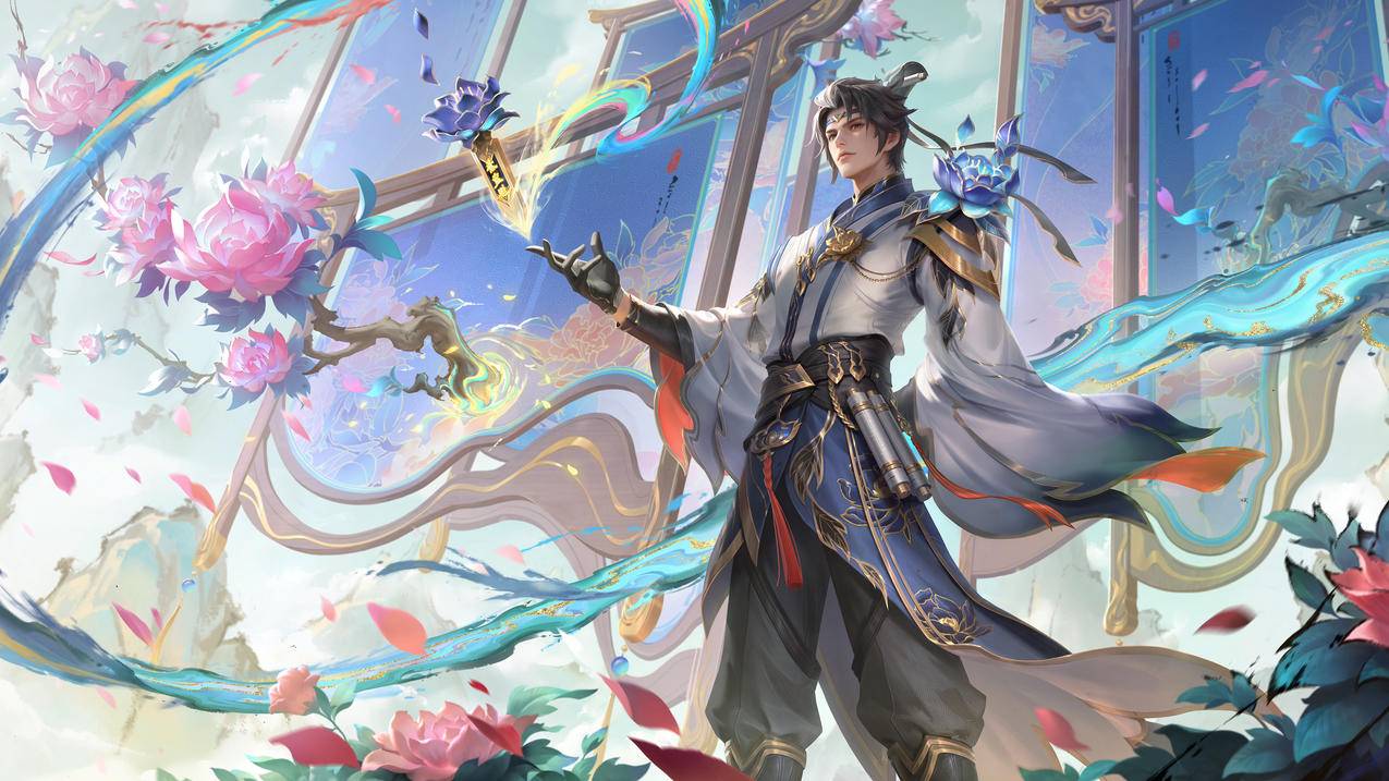 王者荣耀 狄仁杰绮世丹青 4K高清 游戏壁纸 3840x2160