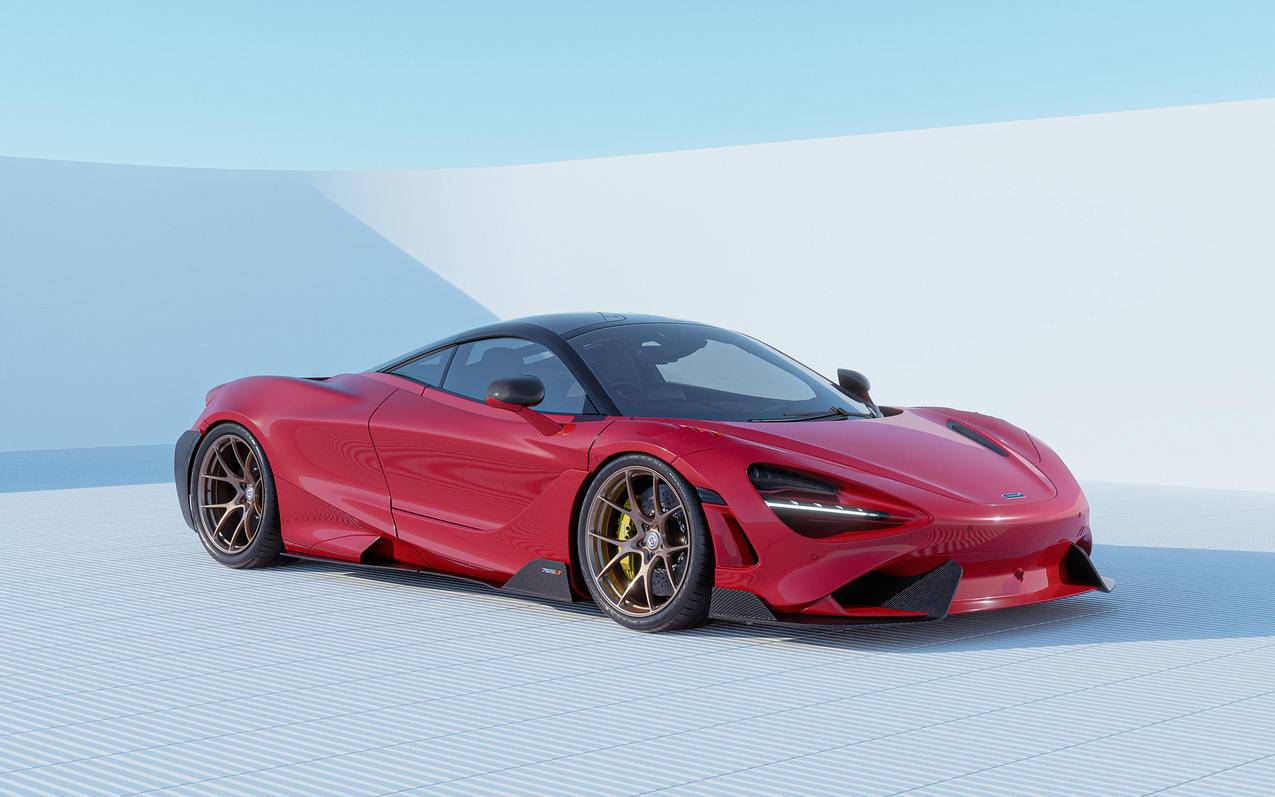 迈凯伦765LT CGI 2560*1600红色跑车壁纸