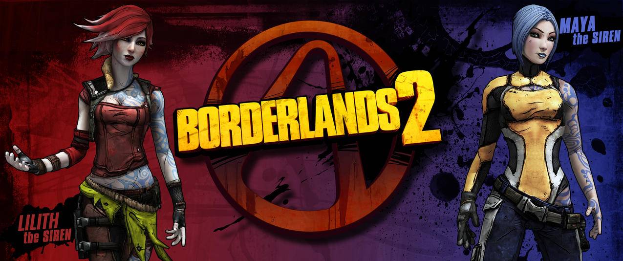 无主之地2Borderlands2游戏带鱼屏壁纸