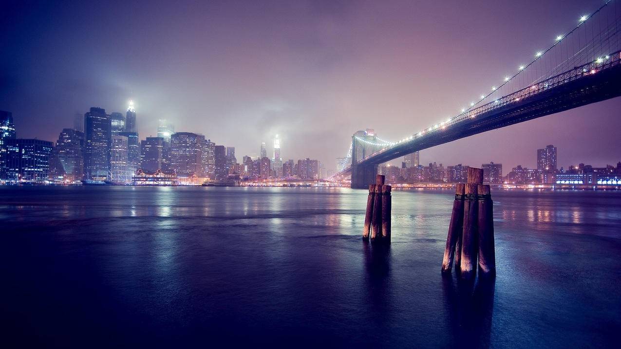 风景夜景城市高清壁纸