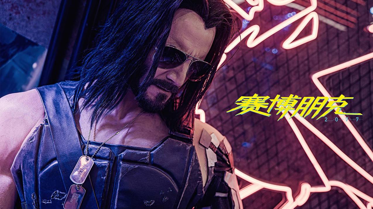 赛博朋克2077 cyberpunk 2077 长发男人 4K高清壁纸