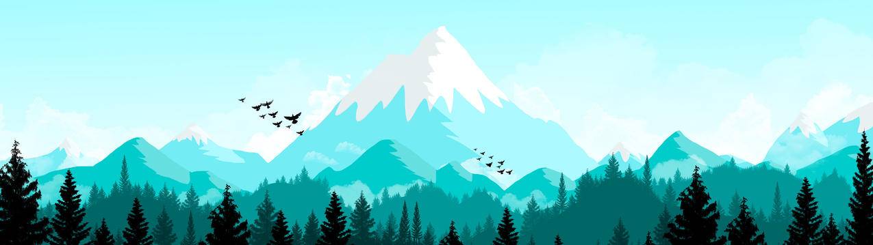 山简约风景5120x1440带鱼屏壁纸