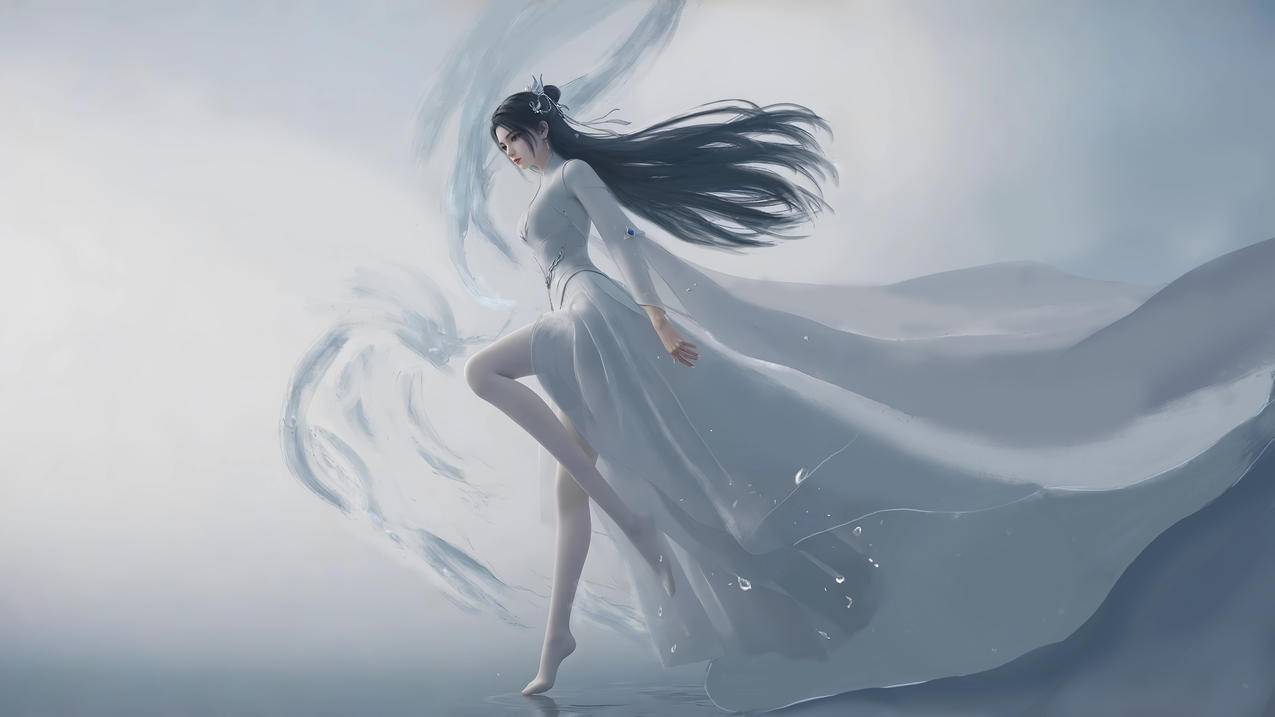 云韵 唯美 长裙 4K壁纸 3840x2160