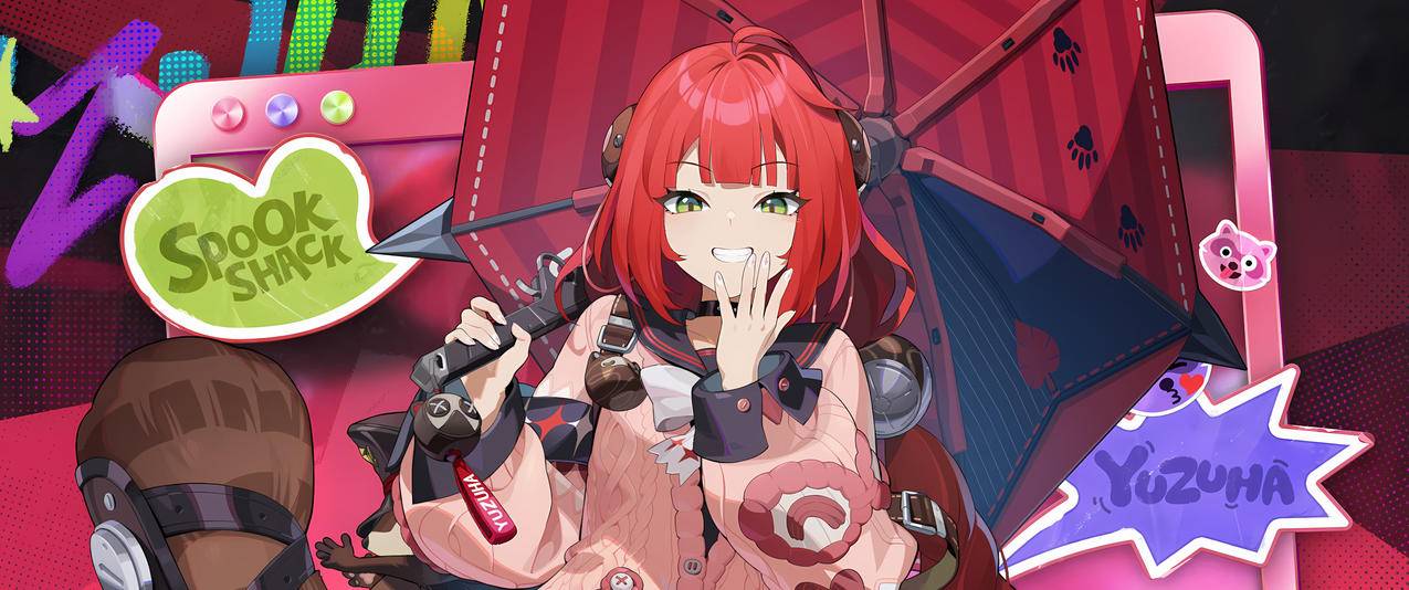 绝区零浮波柚叶3440x1440带鱼屏壁纸