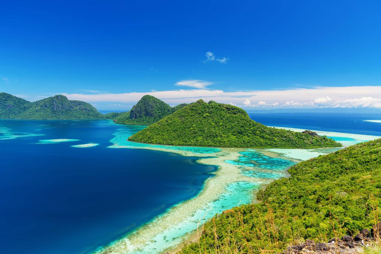 蓝天 海岛 风景 4k高清壁纸