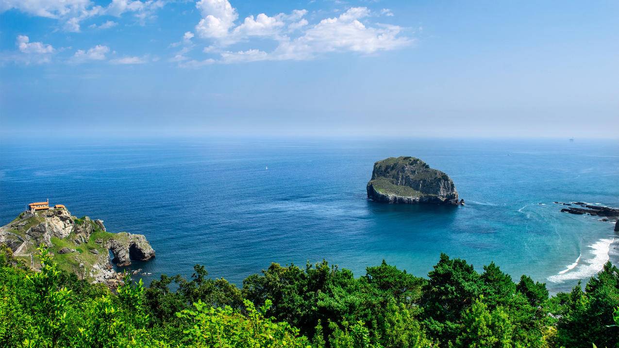 海 岩石 海边 4k 高清 风景