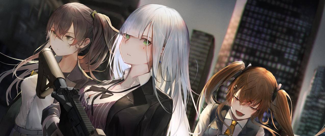 少女前线带鱼屏壁纸