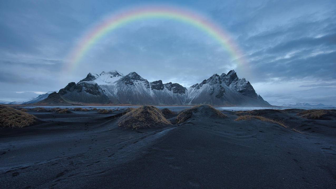 山 彩虹 风景 4k电脑壁纸 4k手机壁纸