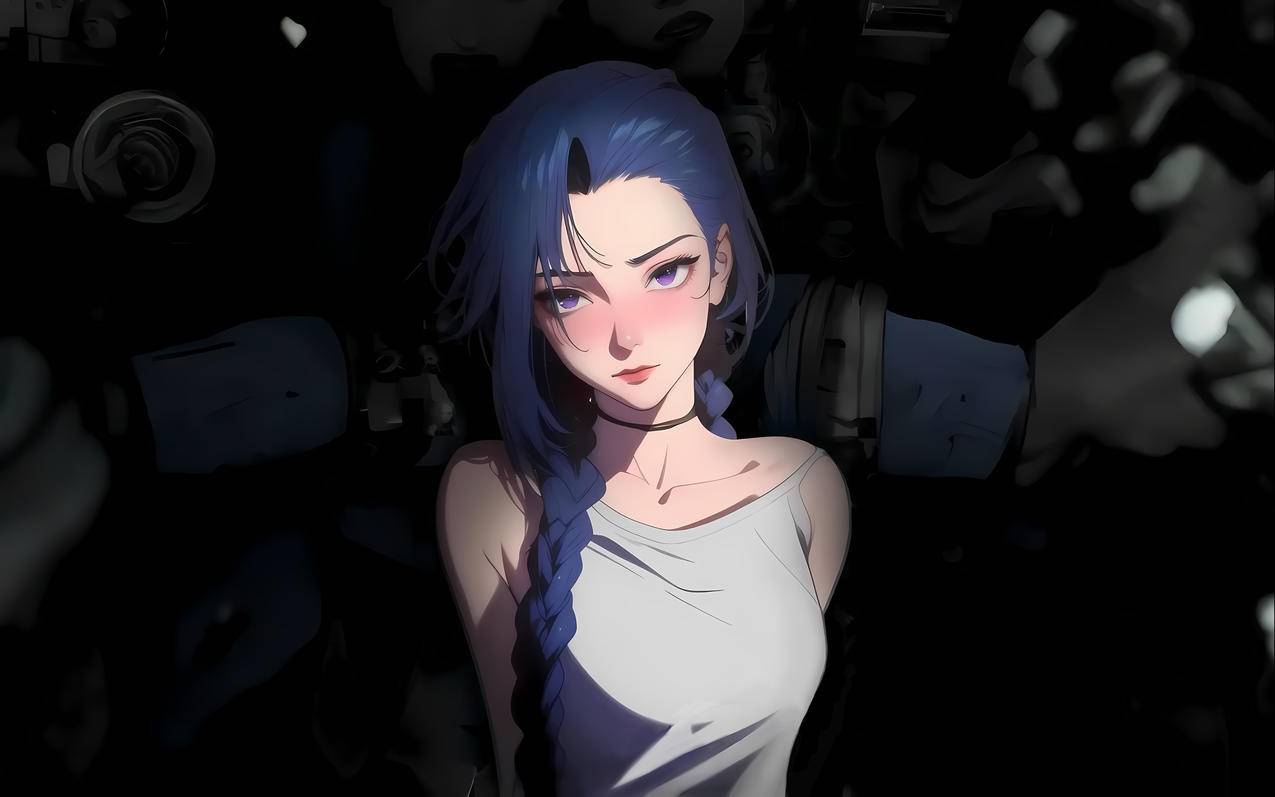 暗色系 金克丝壁纸4k电脑高清 3840x2400